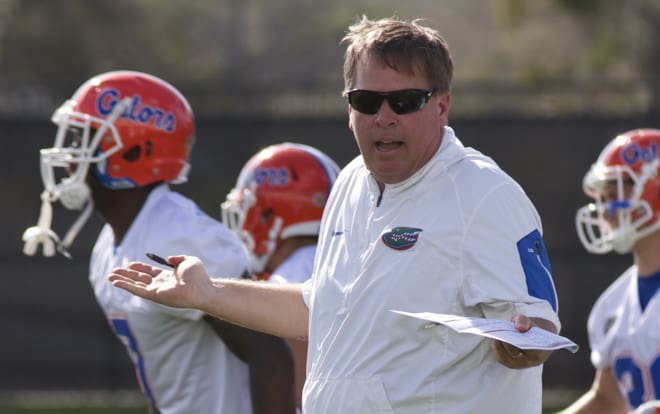 Florida coach Jim McElwain has a lot of questions to answer before the opener with Michigan. 