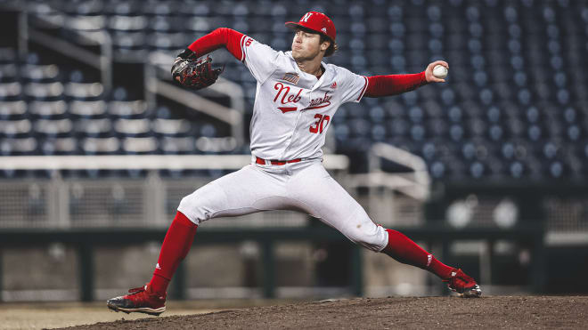 Nebraska baseball pitcher Will Walsh