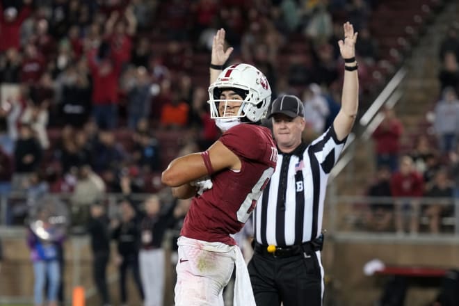 Brycen Tremayne poses after a touchdown. 