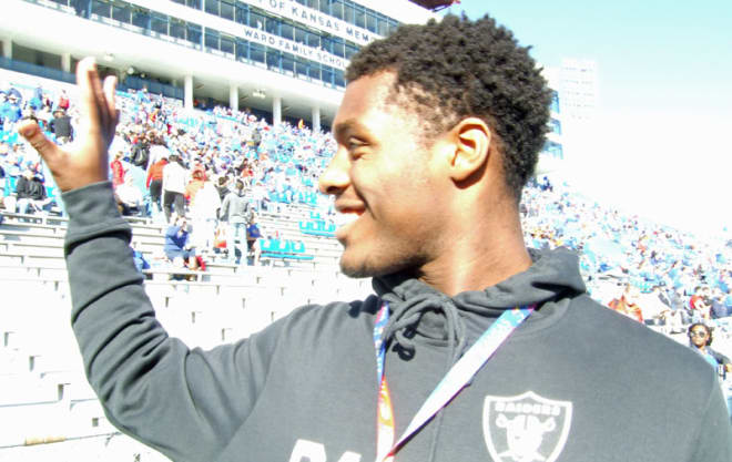 Crook-Jones was a visitor at the Oklahoma State game