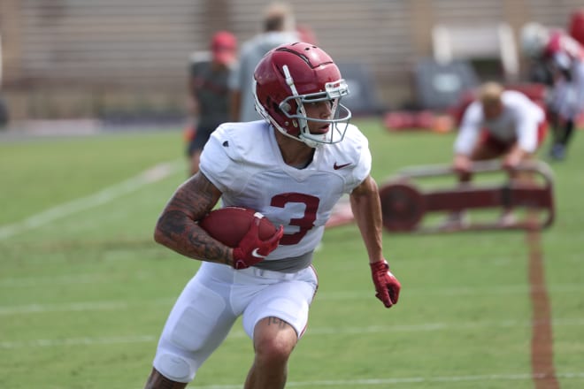 Alabama receiver Jermaine Burton. Photo | Alabama Athletics 