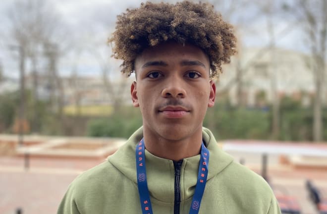 KJ Lacey visited Auburn for the Ole Miss game.