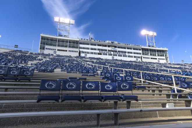 The Beaver Stadium bleachers will be full again this weekend as the Penn State Nittany Lions take on Indiana in primetime. AP photo