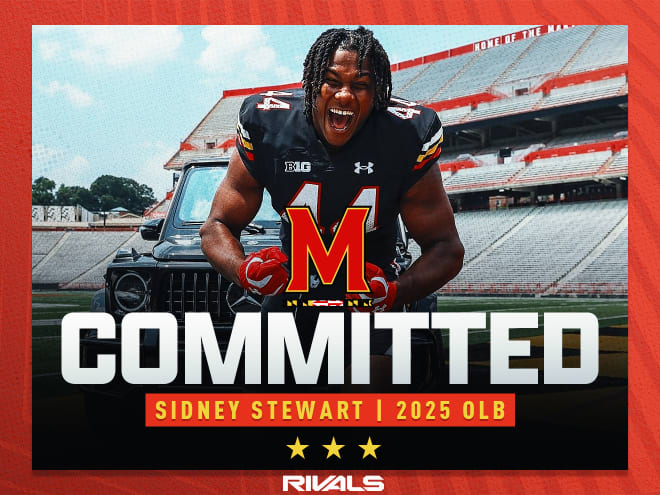 Class of 2025 three-star outside linebacker Sidney Stewart commits to Maryland