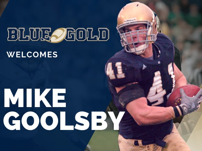 Former Notre Dame linebacker and new BlueandGold.com analyst Mike Goolsby