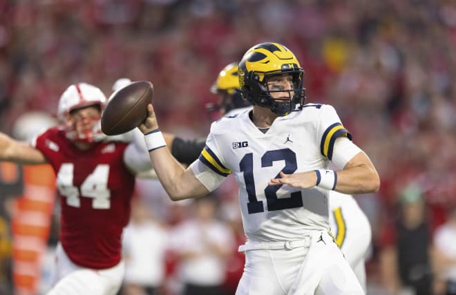 Michigan Wolverines football quarterback Cade McNamara