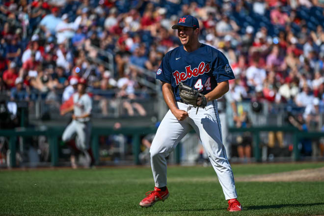 Dylan DeLucia pitched a shutout for Ole Miss on Thursday.