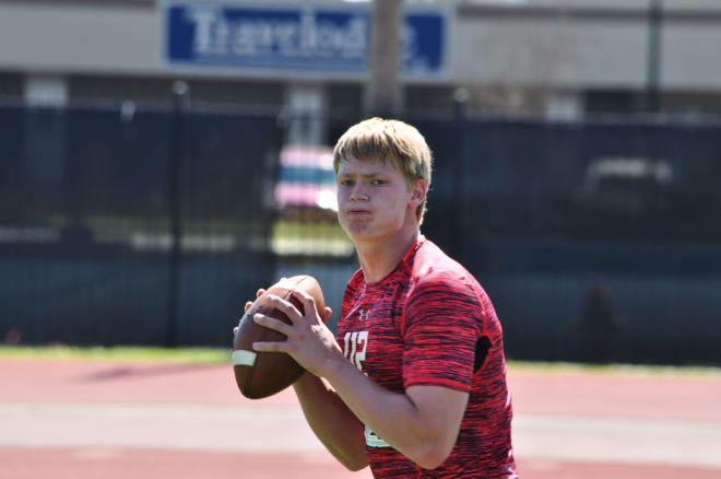 Houston (TX) Lamar 2017 QB Owen Holt from the Rivals Camp in New Orleans last weekend.