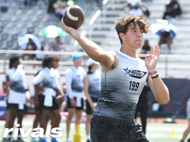 Four-star quarterback Noah Grubbs, a 2026 recruit, committed to Notre Dame last week.