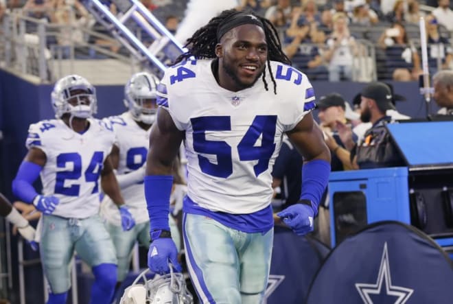Former Notre Dame football and current Dallas Cowboys linebacker Jaylon Smith