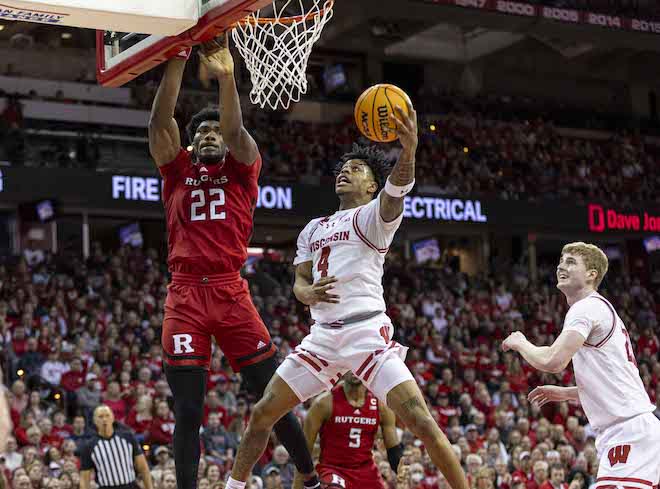 Wisconsin guard Kamari McGee. 