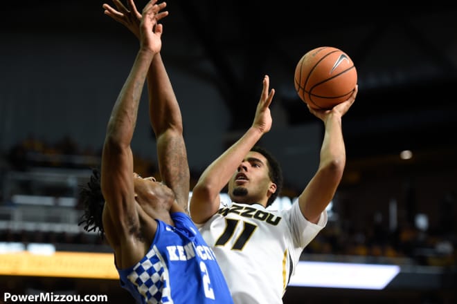 Jontay Porter logged 13 points and eight rebounds as Missouri beat Kentucky for the first time in program history on Feb. 3, 2018.