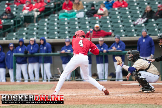 Jake Meyers reached base every single time he was at the plate today, but it wasn't enough to propel the Huskers to a win. 