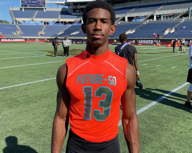 Notre Dame WR target Beaux Collins had a strong showing at Future 50.