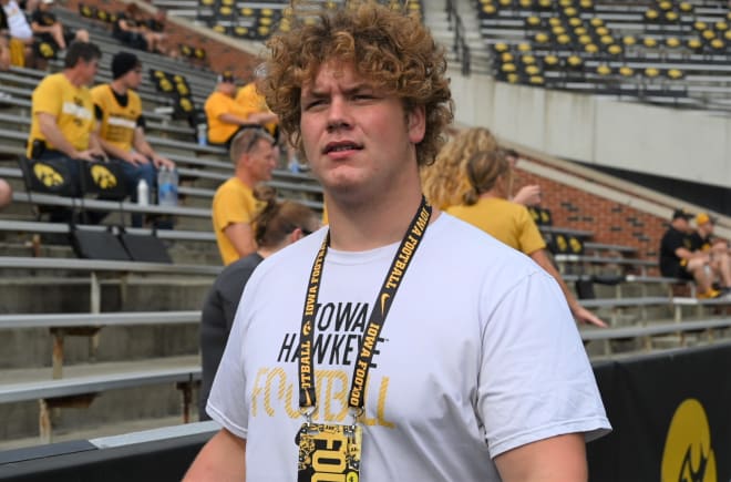 Class of 2023 offensive lineman Chris Terek added an offer from Iowa on Tuesday.