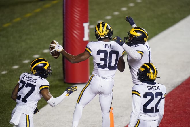 Michigan Wolverines football's Daxton Hill sealed the game with an overtime pick against Rutgers last season.