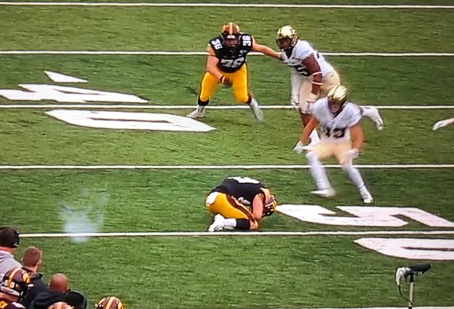 Purdue opted for a late onsides kickoff. Some pundits felt the Boilermakers should have just kicked off the ball traditionally in this situation..
