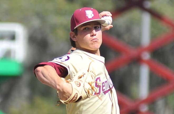 Florida State sophomore pitcher Tyler Holton struck out a career-high 11 batters in his team's 8-0 win over Samford on Saturday at Dick Howser Stadium.