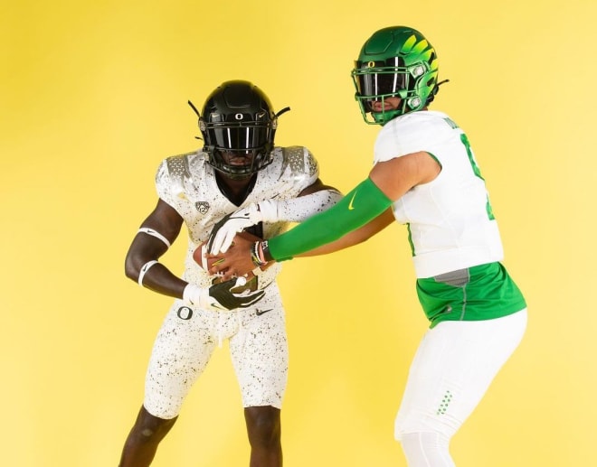 Dante Moore and running back Richard Young were two of Oregon's most important visitors over the weekend.