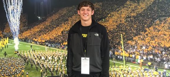 Iowa commit T.J. Hockenson made his official visit this weekend.