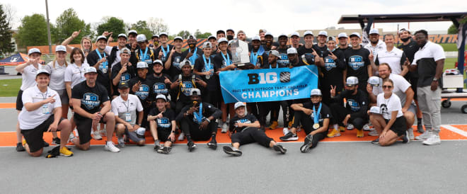 Iowa men's track and field dominated the Big Ten Championships. (Photo: Hawkeyesports.com)