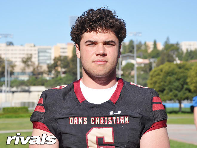 Ethan Calvert, a 4-star athlete from Oaks Christian HS, is being recruited by USC as an inside linebacker.