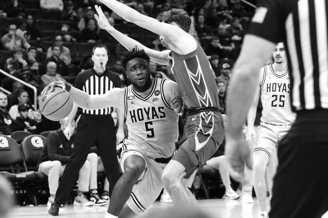 It was tough sledding for Jay Heath and his Hoya guys.  