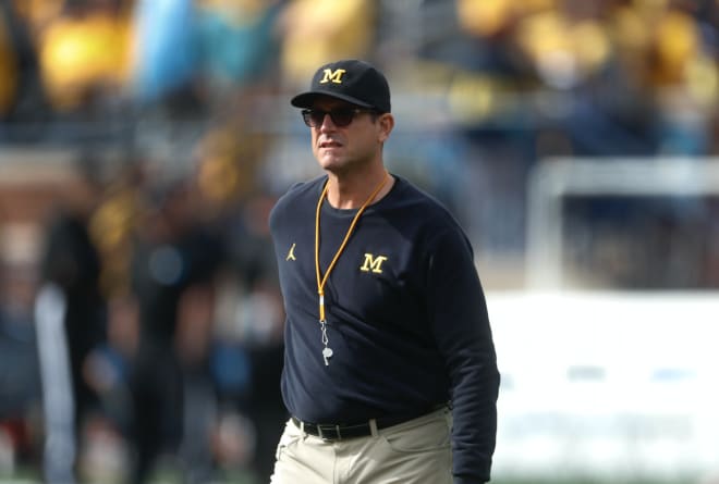 Michigan Wolverines football coach Jim Harbaugh