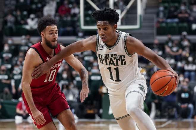 Nebraska kept it close for a half, but No. 10 Michigan State pulled away down the stretch for a 79-67 victory on Wednesday night.