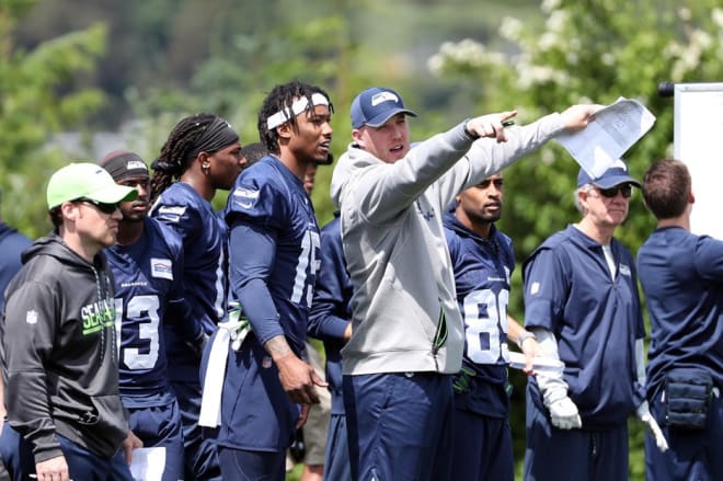 Steve Shimko was an assistant quarterbacks coach for the Seattle Seahawks from 2018-19 (Photo via BCEagles.com).