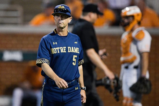 Newly annointed Coach of the Year Link Jarrett lead Notre Dame into its third College World Series appearance in school history.