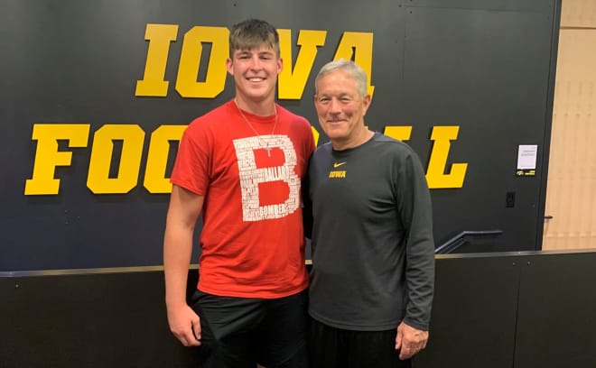 In-state offensive lineman Kale Krogh committed to Iowa head coach Kirk Ferentz today.