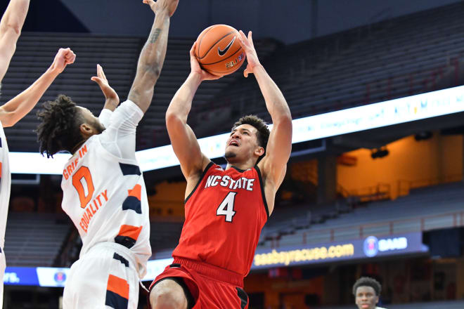 NC State Wolfpack basketball forward Jericole Hellems