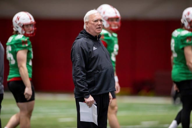 Nebraska offensive coordinator Mark Whipple