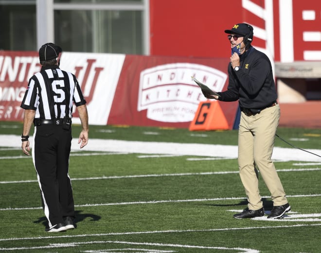 Michigan Wolverines head football coach Jim Harbaugh is 2-2 against Wisconsin.