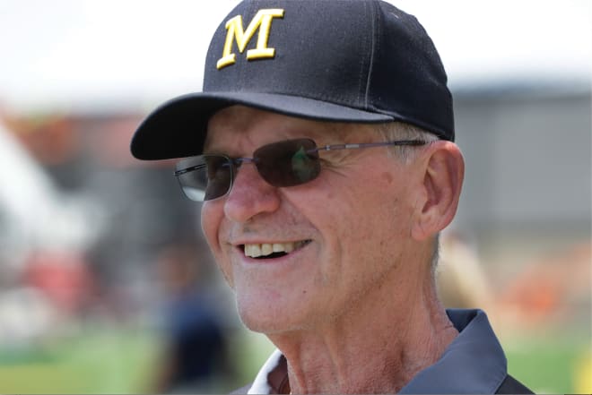Jack Harbaugh coached at Michigan from 1973-1979 under Bo Schembechler.