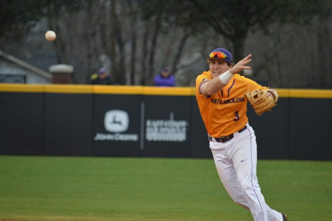 Charlie Yorgan and East Carolina take the first two games against Houston, winning 5-1 on Saturday