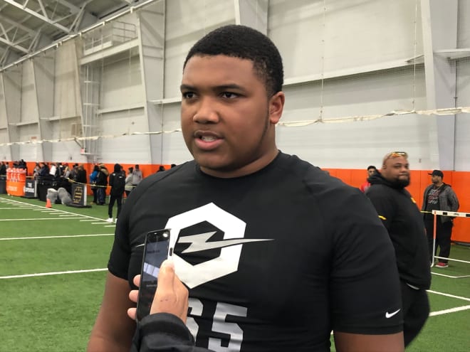 Jeff Quinn has made a strong impression on top 2021 OL Blake Fisher 