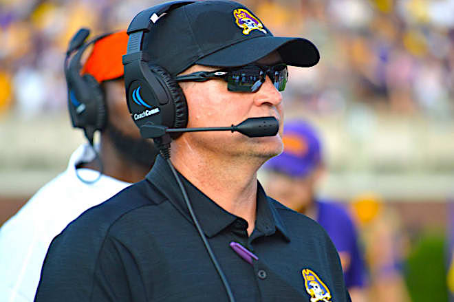 Mike Houston and ECU open the season in Charlotte on Sept. 2 against Appalachian State in the Duke's Mayo Classic.