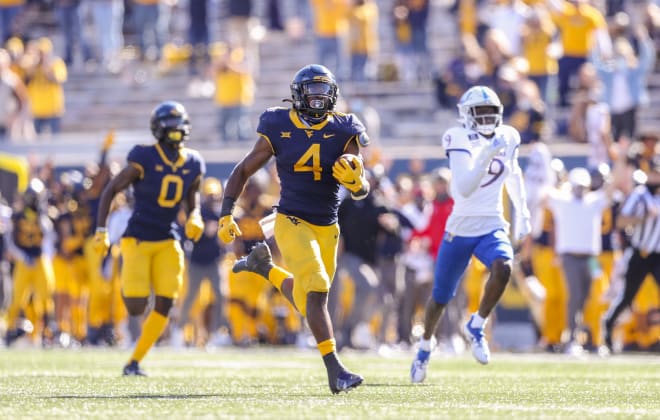 Brown has rushed for 515 yard for the West Virginia Mountaineer football team. 