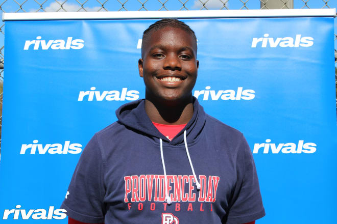 Five-star offensive tackle David Sanders is as good as it gets at his position in the class of 2025 according to Rivals.com.