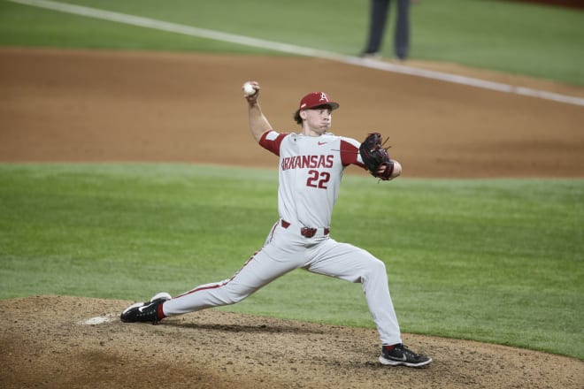 Arkansas RHP Jaxon Wiggins will miss the 2023 season due to a torn UCL that requires Tommy John Surgery.