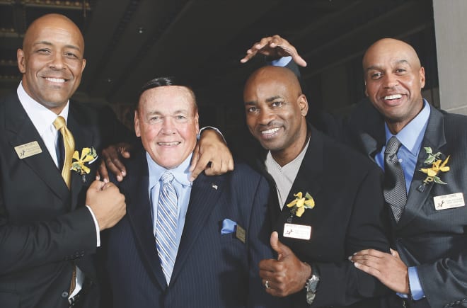 The Three Amigos, who were part of coach Gene Keady's best recruiting class,  were inducted into the Purdue Hall of Fame in 2010