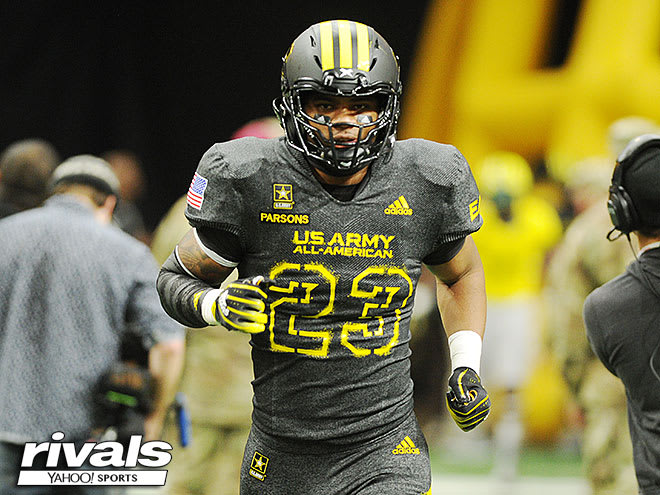 Parsons took the field this month as a Army All-American before his arrival at Penn State.