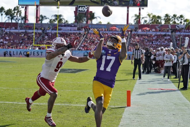 Wisconsin safety Austin Brown was the Badgers' primary nickel defender in the ReliaQuest Bowl. 