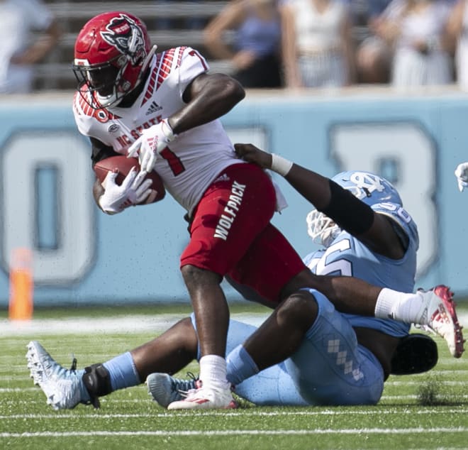 NC State Wolfpack football running back Zonovan Kight