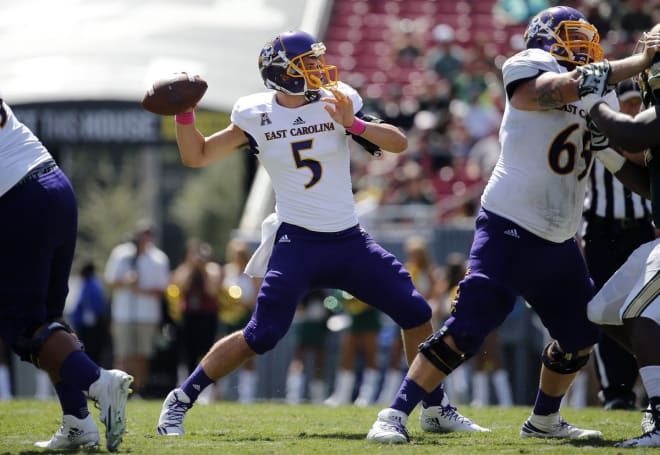 Gardner Minshew and East Carolina come up short in the season finale at Lincoln Financial Field.