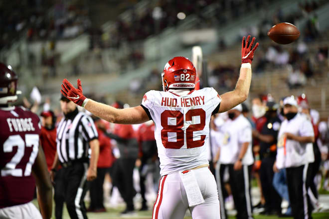 Razorback redshirt freshman Hudson Henry. 