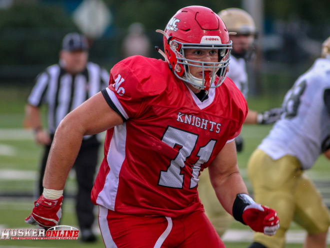 Nebraska commit Ethan Piper had a big night for Norfolk Catholic on both sides of the ball Friday night.