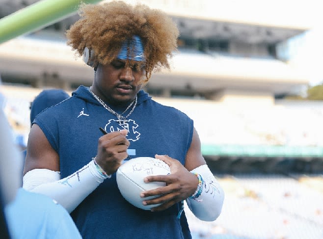 Even as a true freshman, highly touted UNC defensive lineman Jahvaree Ritzie was sought out by fans.